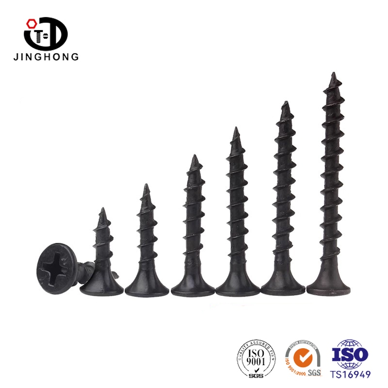 Schwarze Sheetrock-Schrauben mit Senkkopf