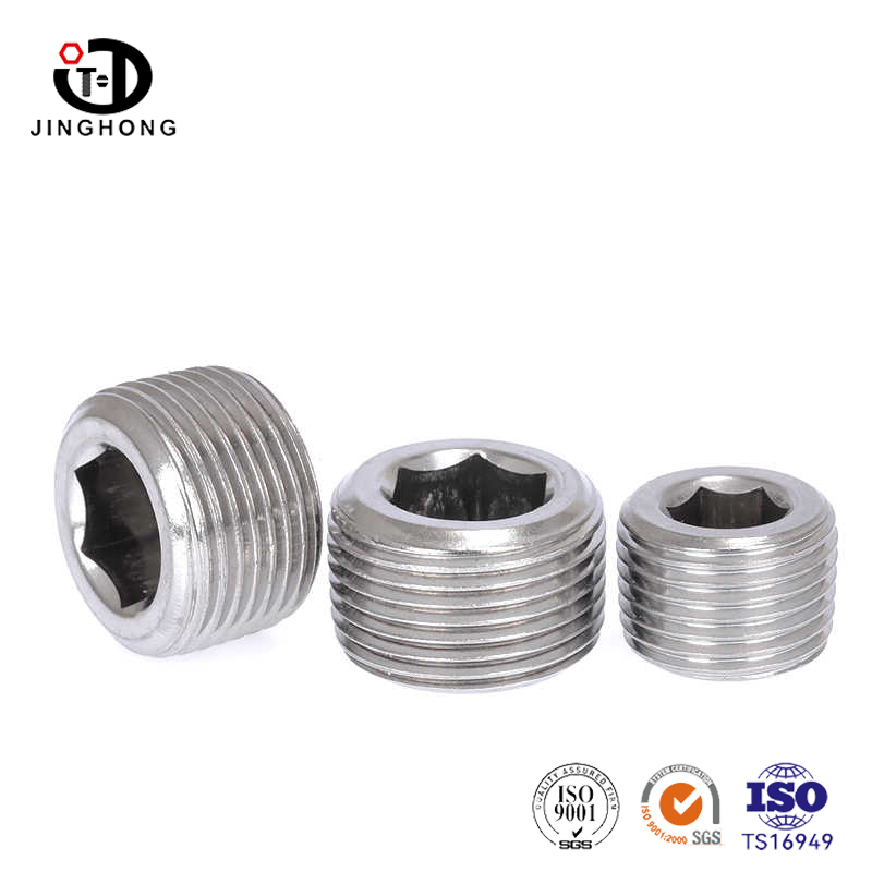 DIN 906 Hexagon Socket Rohrstopfen mit Verjüngungsgewinde