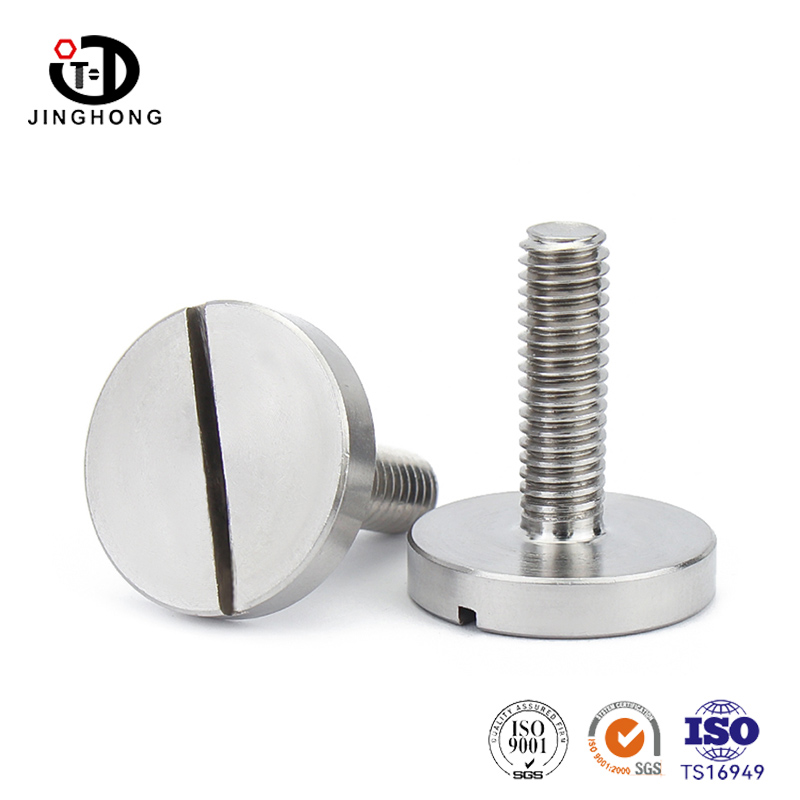 Flachkopf-Rundkopf-Schlitzschraube