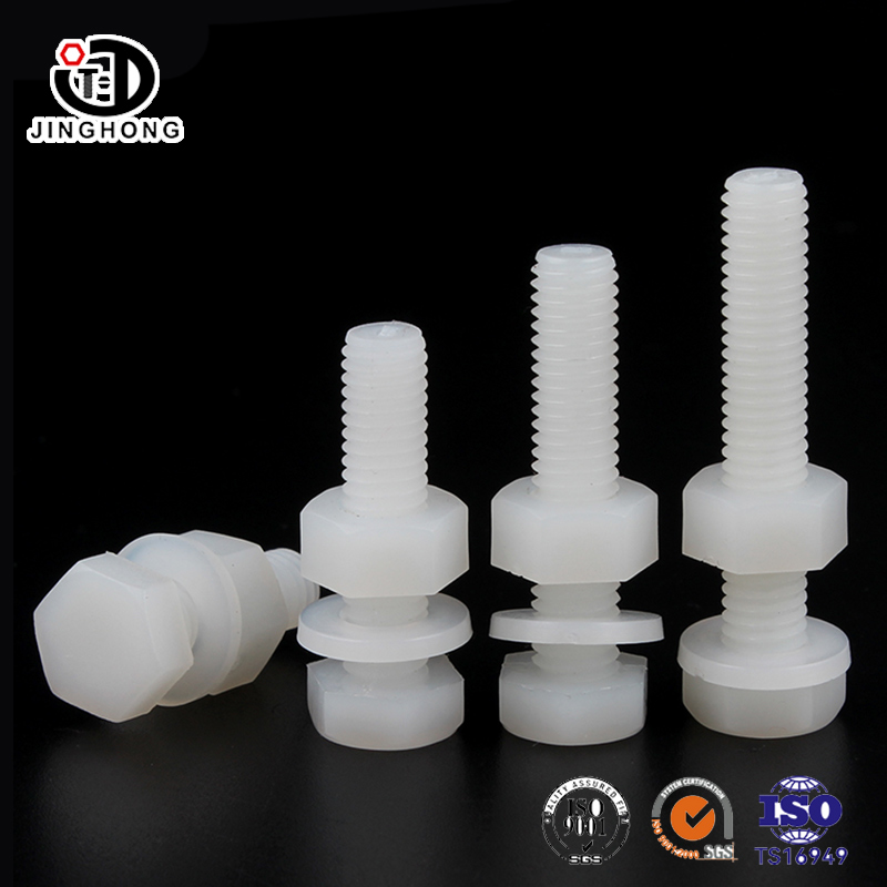 Nylon Hex Head Screw & Nut mit flachem Waschmaschine Kit