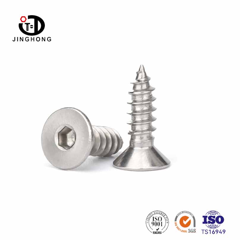 Edelstahl Flat Head Hex Socket Cap Self -Kippschraube